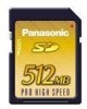 Get Panasonic RP-SDK512U1A - Pro Flash Memory Card reviews and ratings