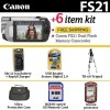 Get Canon FS21Kit1-BFLYK1 - FS21 Dual Flash Memory Camcorder 3420B001AA reviews and ratings