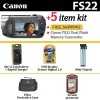 Get Canon FS22Kit2-BFLYK1 - FS22 Dual Flash Memory Camcorder 3420B001AA reviews and ratings