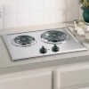 Get GE JP201CBSS - 21inch Two Burner Electric Cooktop reviews and ratings