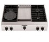 Get KitchenAid KGCP463KSS - 36inch Sealed Burner Commercial-Style Gas Cooktop reviews and ratings
