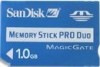 Get SanDisk SDMSPD-1024-A10 - 1GB MemoryStick Pro Duo reviews and ratings